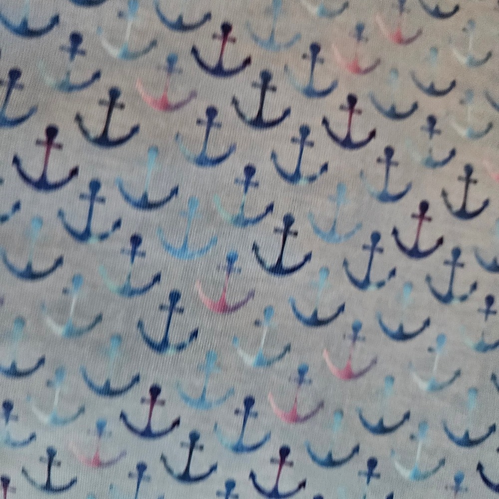 1764 Golf Anchored Performance Polo Shirt Mens XL Blue Anchor Print Cruise Golf - Picture 3 of 8